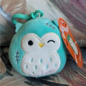 NWT 3” Winston the Owl with Stitches Squishmallow — Halloween Collection